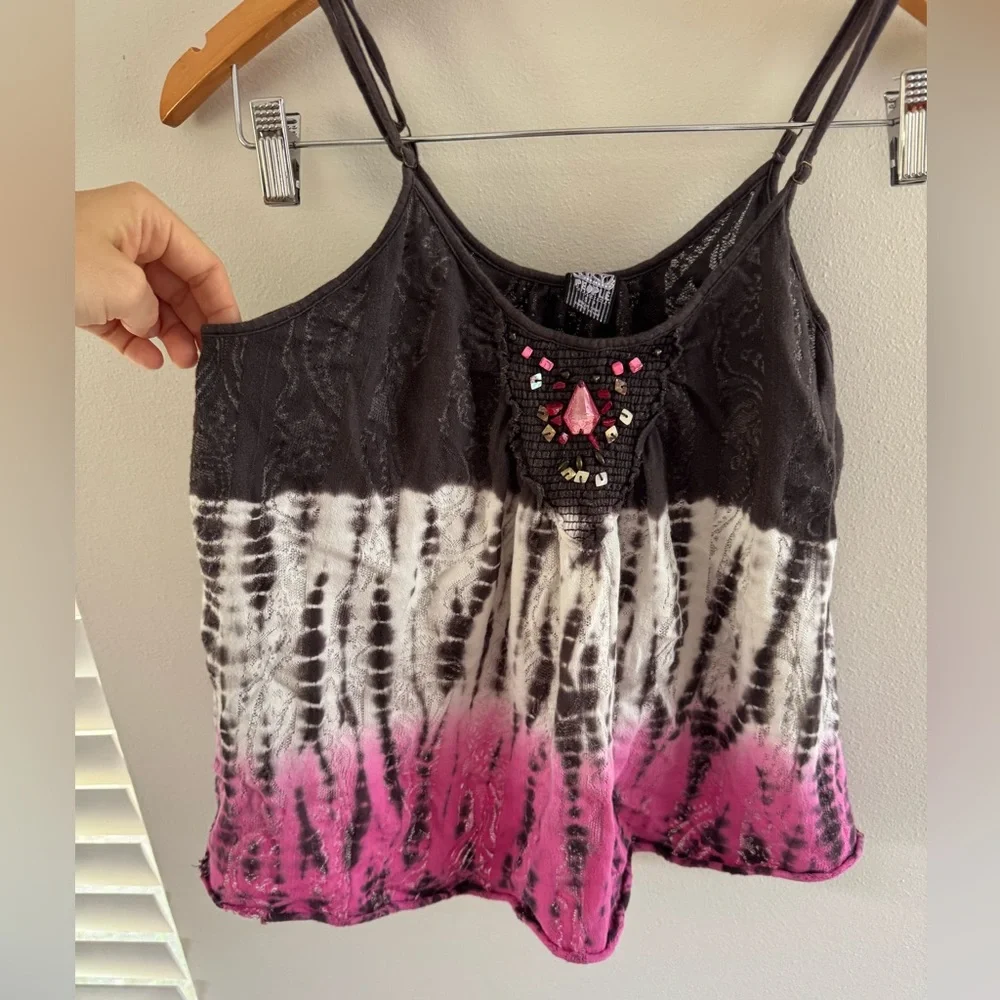 Y2k free people beaded tunic blouse size small - Picture 5 of 8